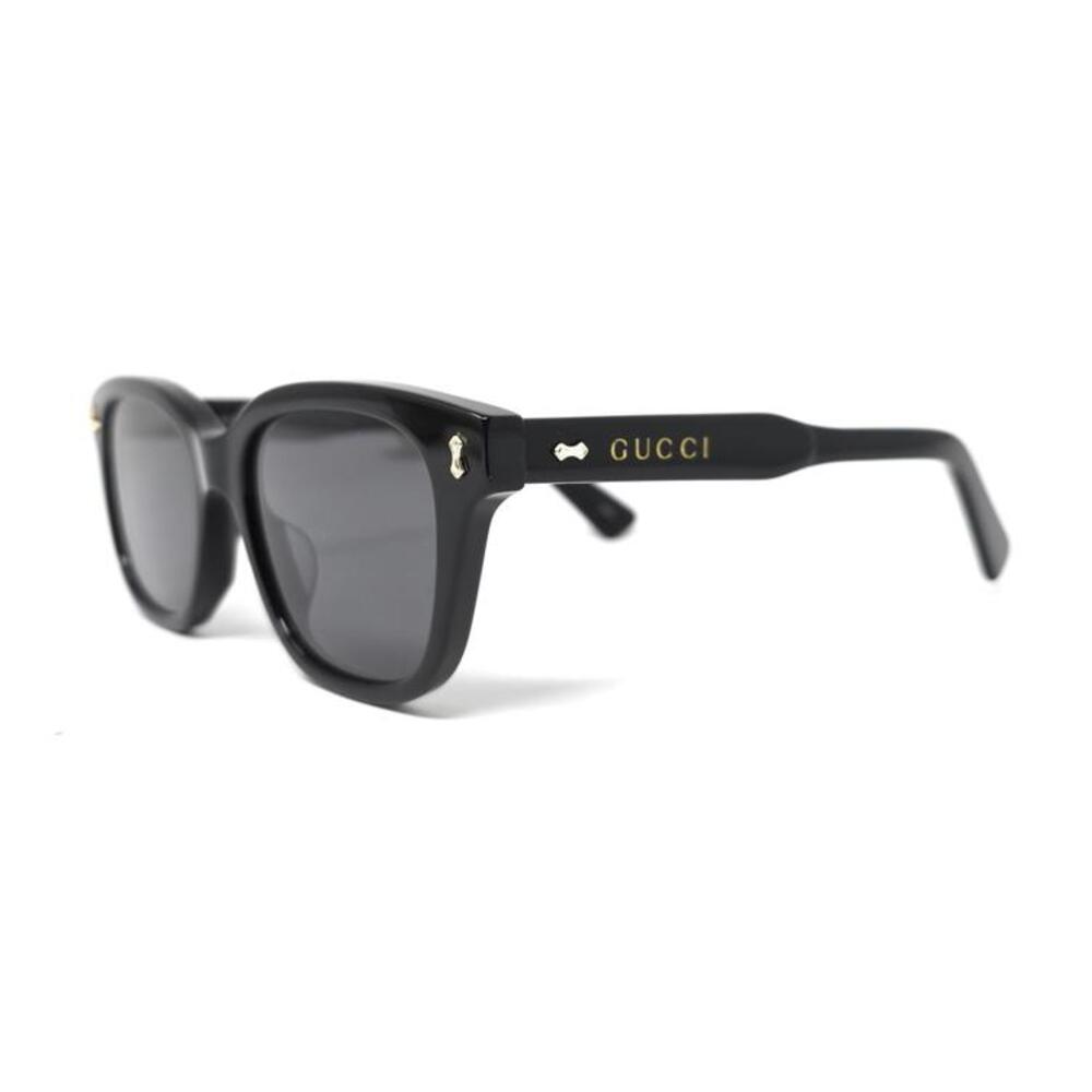 Gucci GG1264SA 001 Sunglasses Men's Black/Gray Lenses Square Shape 52mm NEW - Picture 4 of 8